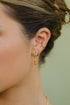 SUNSET ORANGE HUGGIE SILVER
